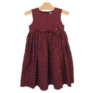 Carter’s Polka Dot Dress Burgundy Size 5